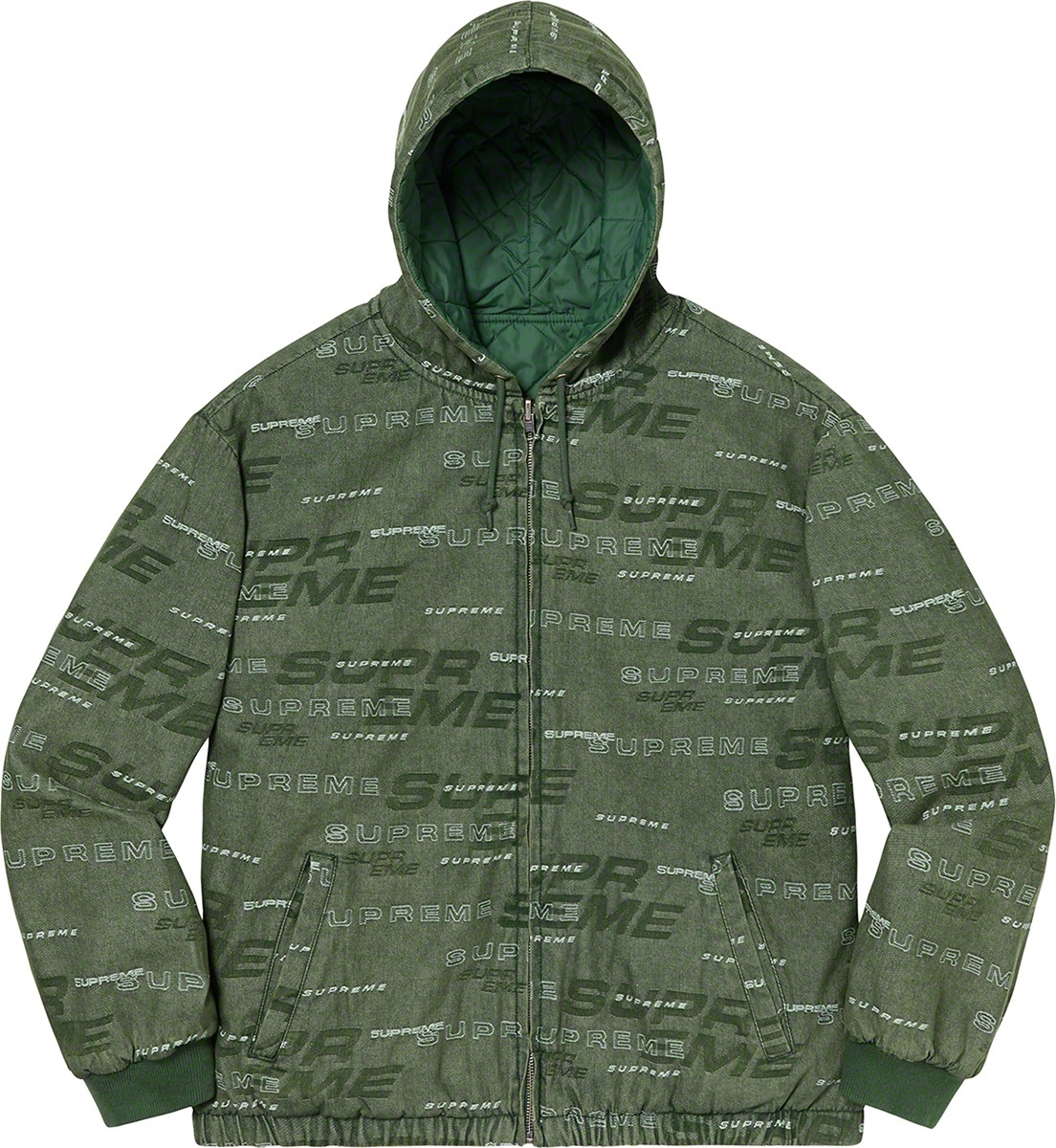 Reversible Dimensions Logo Denim Work Jacket view 17